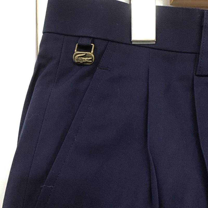ラコステ LACOSTE パンツ チノパン チノパン カジュアルパンツ ワイドパンツ ストレートパンツ 無地 紺 / ネイビー /  メンズ USED 古着 中古 10108464