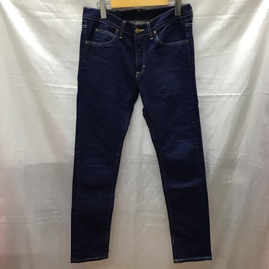 リーライダース LEERIDERS パンツ デニム、ジーンズ デニムパンツ スリムパンツ ストレッチパンツ ジーンズ 30インチ 無地 インディゴ / インディゴ /  メンズ USED 古着 中古 10117420