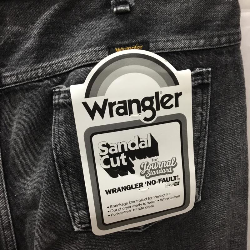 ラングラー Wrangler パンツ デニム、ジーンズ デニムパンツ ストレートパンツ ワイドパンツ カジュアルパンツ XL 無地 黒 / ブラック /  メンズ USED 古着 中古 10122385