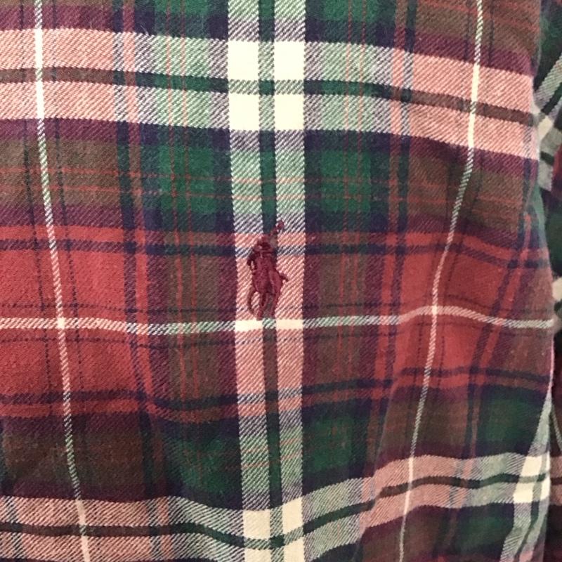 ラルフローレン RALPHLAUREN シャツ、ブラウス 長袖 長袖シャツ カラーシャツ ポケットシャツ ボタンダウンシャツ チェックシャツ L チェック マルチカラー / マルチカラー /  メンズ USED 古着 中古 10112486