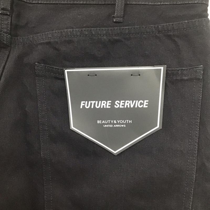 ビューティアンドユースユナイテッドアローズ BEAUTY&YOUTH UNITED ARROWS パンツ デニム、ジーンズ デニムパンツ スリムパンツ ストレートパンツ カジュアルパンツ 34 無地 黒 / ブラック /  メンズ USED 古着 中古 10113669