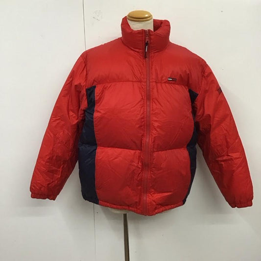 トミー ジーンズ TOMMY JEANS ジャケット、上着 ダウンジャケット ジップアップジャケット ジャンパー ジャケット ダウンジャケット アウター L ロゴ、文字 赤 / レッド /  メンズ USED 古着 中古 10122060