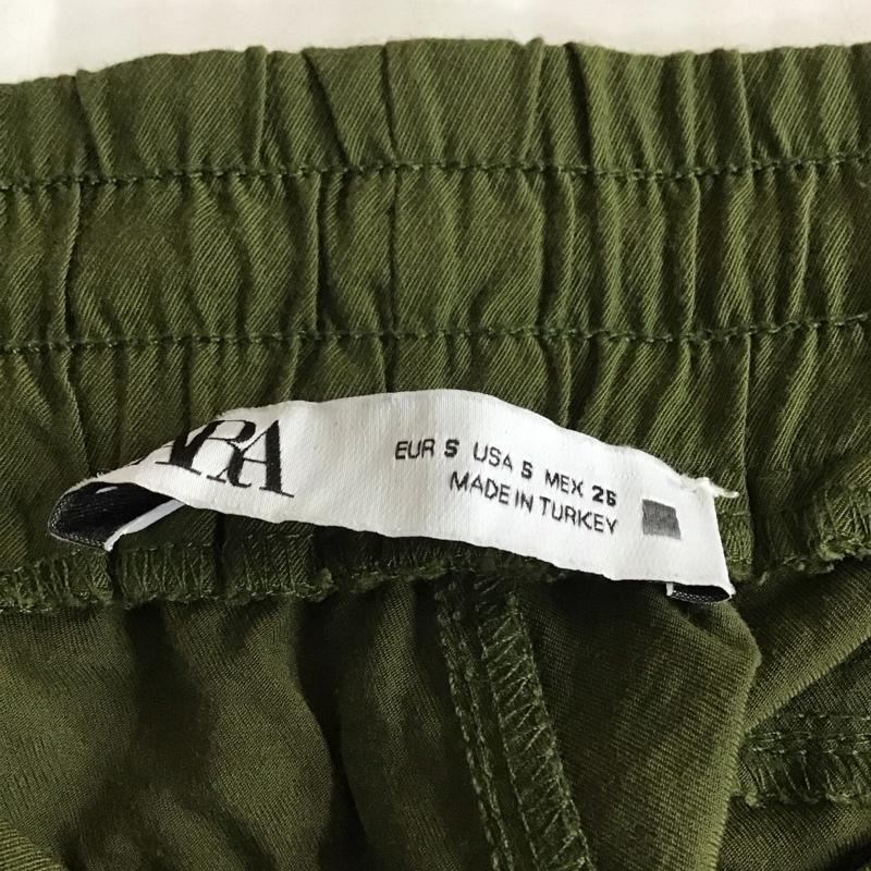 ザラ ZARA パンツ ワークパンツ、ペインターパンツ S 無地 カーキ / カーキ /  レディース USED 古着 中古 10118476