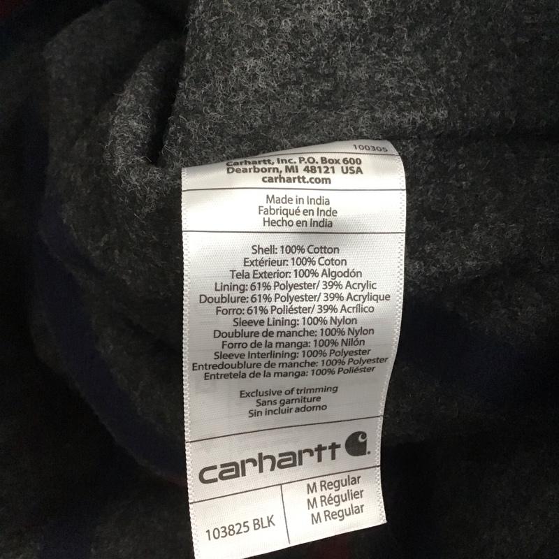カーハート Carhartt ジャケット、上着 ジャケット、ブレザー カジュアルジャケット アウター カラージャケット M ロゴ、文字 黒 / ブラック /  メンズ USED 古着 中古 10146056