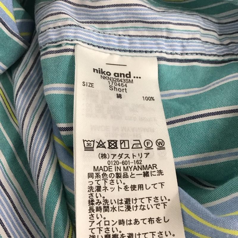 ニコアンド niko and... シャツ、ブラウス 長袖 S ストライプ マルチカラー / マルチカラー /  レディース USED 古着 中古 10133491