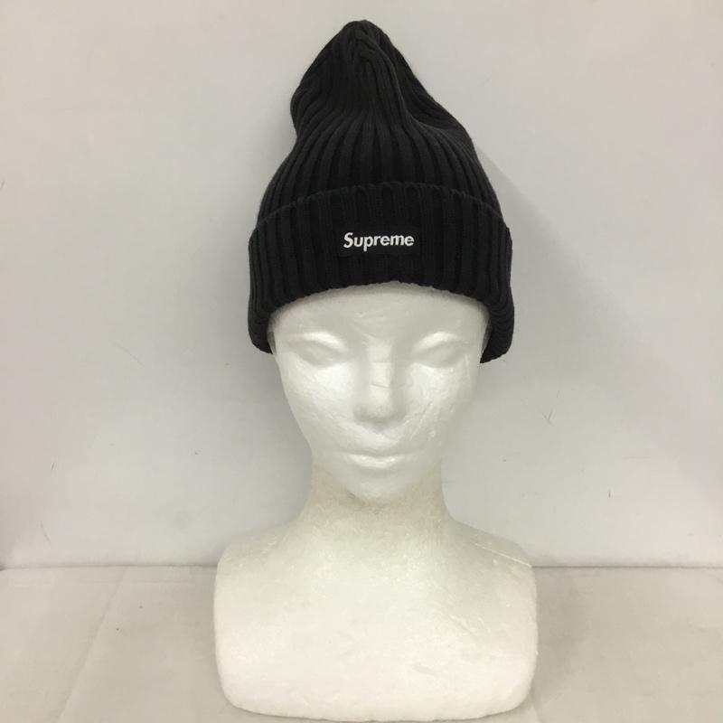 シュプリーム Supreme 帽子 ニット帽 コットン ボックスロゴ ビーニー ロゴ、文字 黒 / ブラック /  メンズ USED 古着 中古 10138849