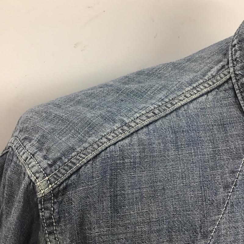 フォーティーファイブアールピーエム 45RPM シャツ、ブラウス 長袖 長袖シャツ デニムシャツ カジュアルシャツ カラーシャツ 3 無地 インディゴ / インディゴ /  メンズ USED 古着 中古 10106833