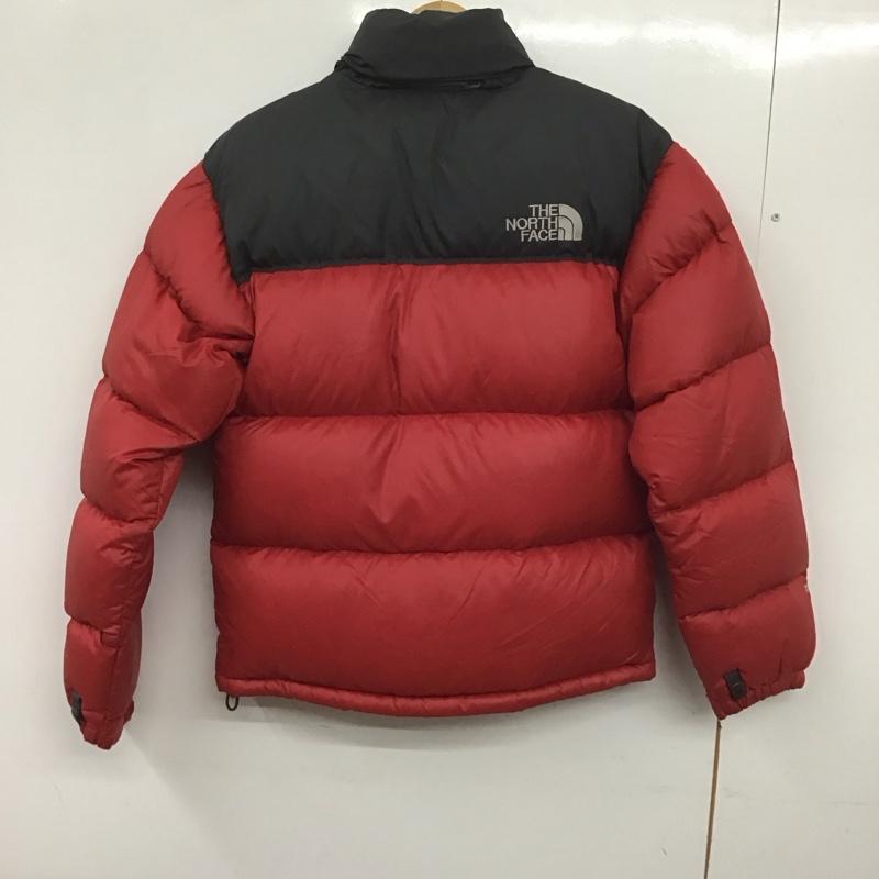 ザノースフェイス THE NORTH FACE ジャケット、上着 ダウンジャケット ジップアップジャケット ダウンジャケット アウター ロゴ、文字 黒 / ブラック / X 赤 / レッド /  メンズ USED 古着 中古 10138980