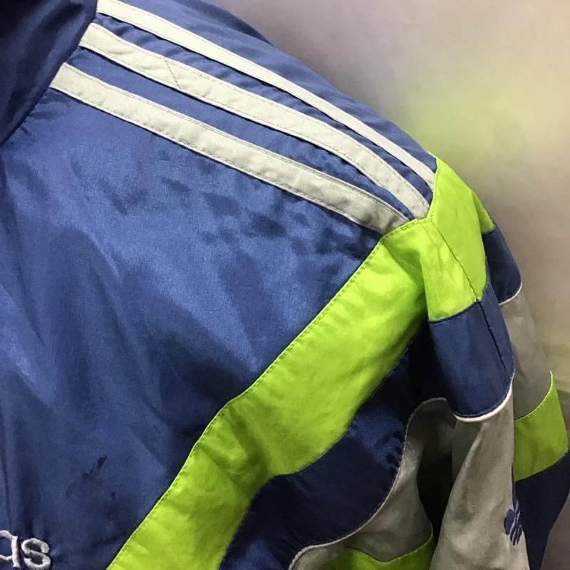 アディダス adidas ジャケット、上着 ジャンパー、ブルゾン ジップアップジャケット ジャンパー ジャケット 古着 L ロゴ、文字 マルチカラー / マルチカラー /  メンズ USED 古着 中古 10113245