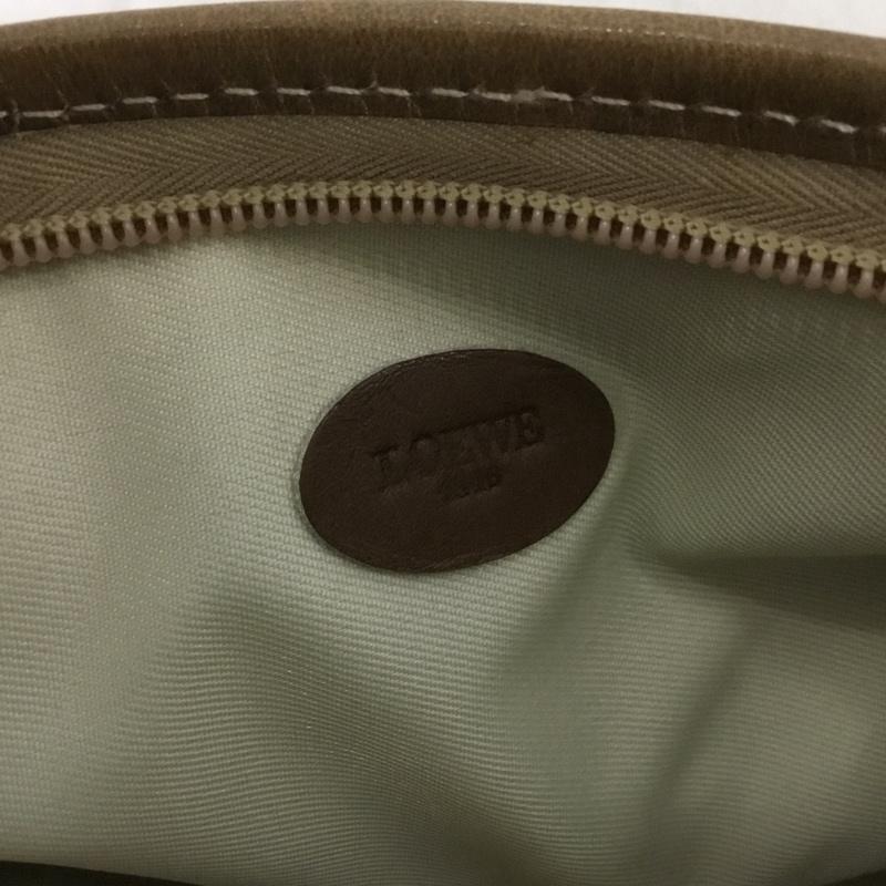 ロエベ LOEWE ポーチ ポーチ old ワンポイント ベージュ / ベージュ /  レディース USED 古着 中古 10137335