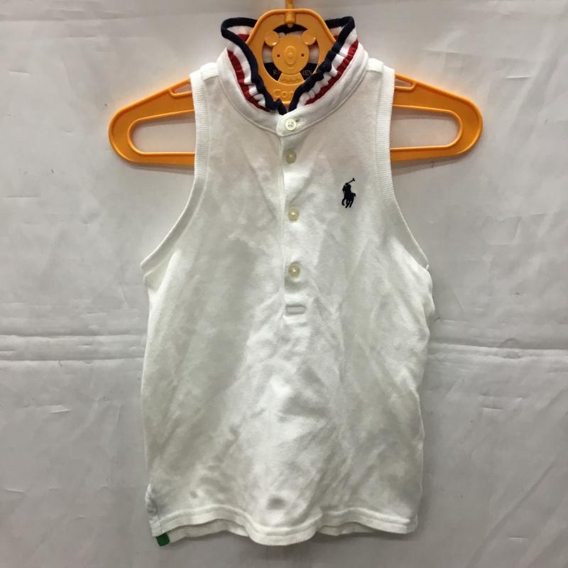 ラルフローレン RALPHLAUREN ワンピース ミニスカート 100cm 無地 白 / ホワイト /  ガールズ USED 古着 中古 10110562