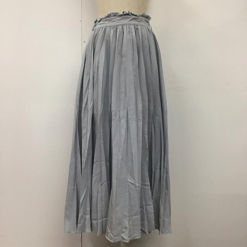 ダズリン dazzlin スカート ロングスカート 021920802301 シアープリーツロングスカート FREE 無地 水色 / ライトブルー /  レディース USED 古着 中古 10114763