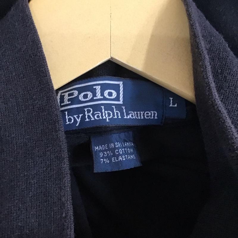 ポロバイラルフローレン Polo by RALPH LAUREN パーカー 長袖 ジップパーカー L 無地 黒 / ブラック /  メンズ USED 古着 中古 10120166