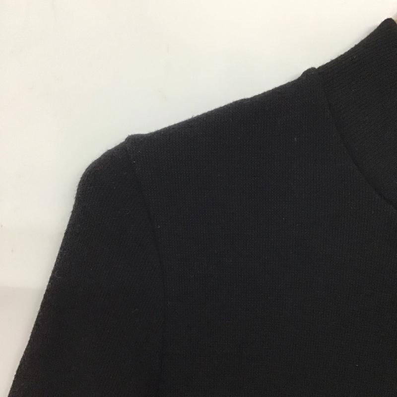 ザラ ZARA ワンピース ロングスカート ロングワンピース 半袖ニットワンピース フレアスカート S 無地 黒 / ブラック /  レディース USED 古着 中古 10141425