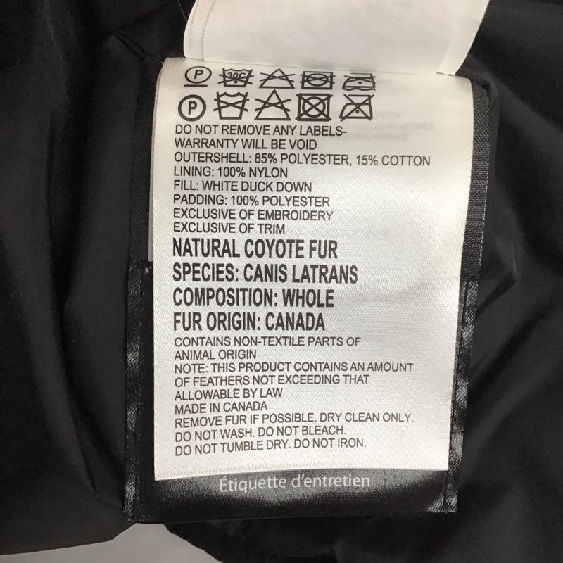 カナダグース CANADA GOOSE ジャケット、上着 ダウンジャケット 3805jma CARSONPARKA ジップアップジャケット ダウンジャケット S ロゴ、文字 黒 / ブラック /  メンズ USED 古着 中古 10123965
