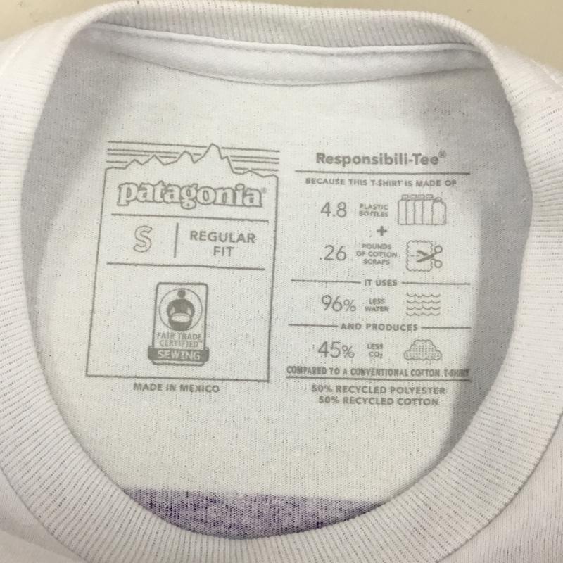パタゴニア patagonia Tシャツ 半袖 S プリント X ロゴ、文字 白 / ホワイト /  メンズ USED 古着 中古 10113472