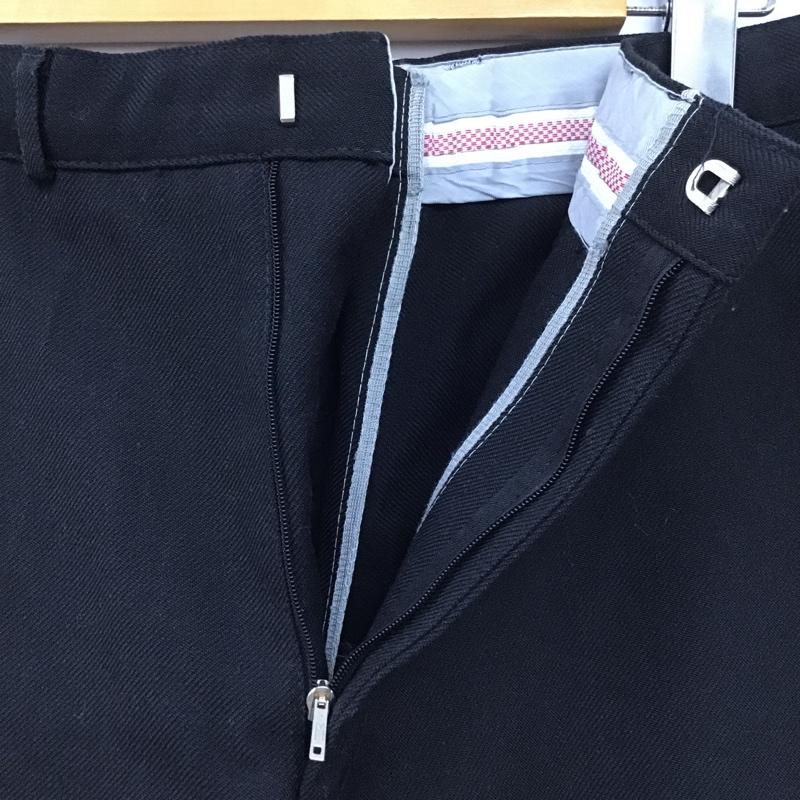 リメイクフルギ リメイク古着 パンツ スラックス リメイクパンツ ワイドパンツ スラックス カジュアルジーンズ 無地 黒 / ブラック /  メンズ USED 古着 中古 10105560