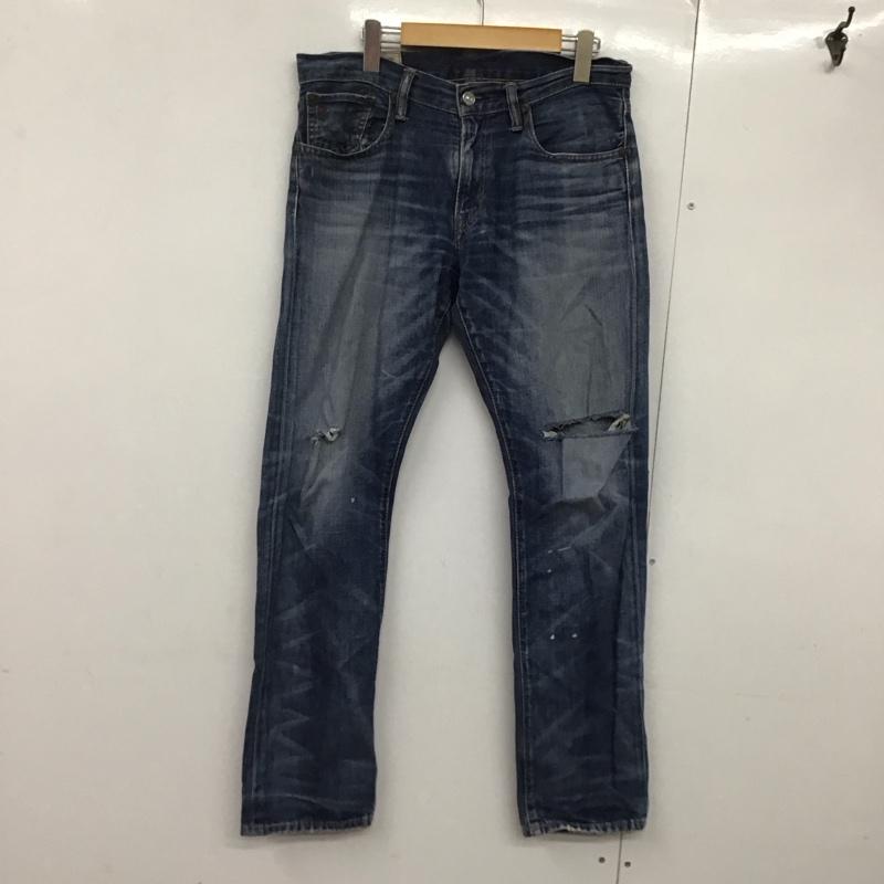 ポロラルフローレン POLO RALPH LAUREN パンツ デニム、ジーンズ デニムパンツ スリムパンツ カジュアルパンツ ストレッチパンツ 30インチ 無地 インディゴ / インディゴ /  メンズ USED 古着 中古 10143378