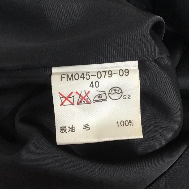 バーバリーロンドン Burberry London ワンピース ひざ丈スカート FM045-079-09 ウール ノースリーブ 40 チェック 黒 / ブラック /  レディース USED 古着 中古 10112962