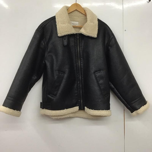アメリカンホリック AMERICAN HOLIC ジャケット、上着 ジャケット、ブレザー 0h000851100 ボアフェイクレザーブルゾン アウター M 無地 黒 / ブラック /  レディース USED 古着 中古 10145446