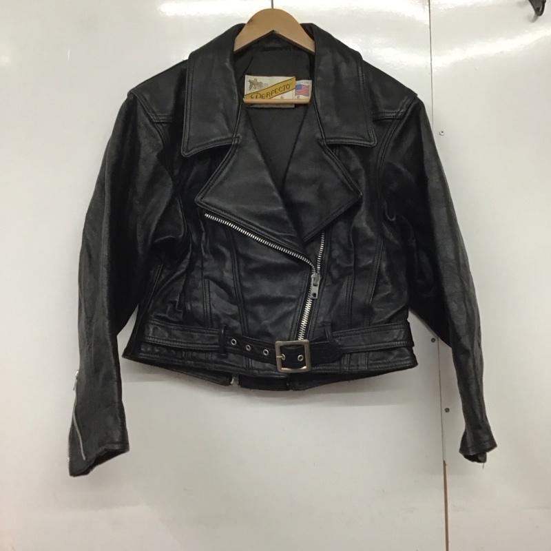 ショット schott ジャケット、上着 ジャケット、ブレザー レザージャケット ジップアップジャケット アウター 古着 90s 無地 黒 / ブラック /  メンズ USED 古着 中古 10144450