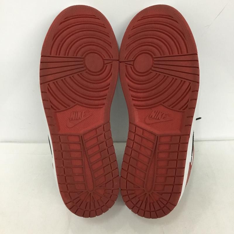 ナイキ NIKE スニーカー スニーカー 553558-612 AIR JORDAN 1 LOW 27.5cm 箱有 27.5cm ロゴ、文字 白 / ホワイト / X 黒 / ブラック / X 赤 / レッド /  メンズ USED 古着 中古 10128887