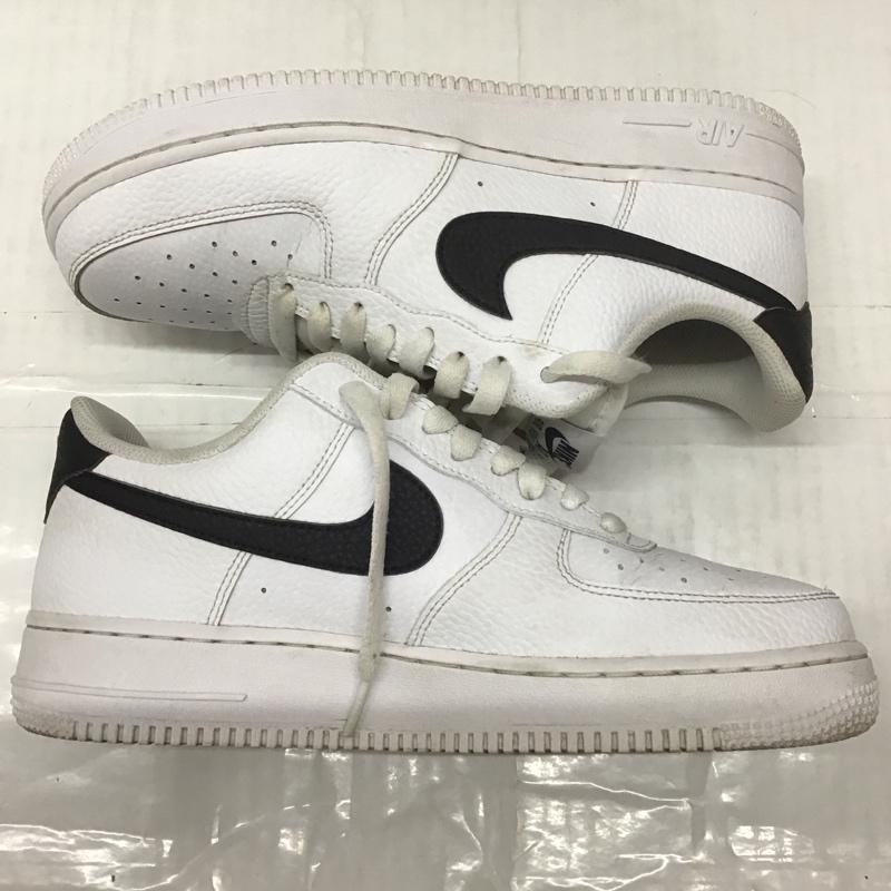 ナイキ NIKE スニーカー スニーカー CT2302 100 AIR FORCE 1 07 エアフォース 26cm 箱有 26.0cm ロゴ、文字 白 / ホワイト / X 黒 / ブラック /  メンズ USED 古着 中古 10111761