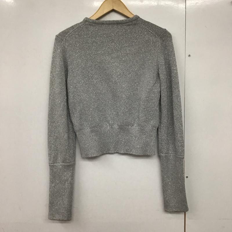 ウィムガゼット Whim Gazette カットソー 長袖 wgz1032105a0008 ラメニットプルオーバー FREE 無地 銀 / シルバー /  レディース USED 古着 中古 10143044