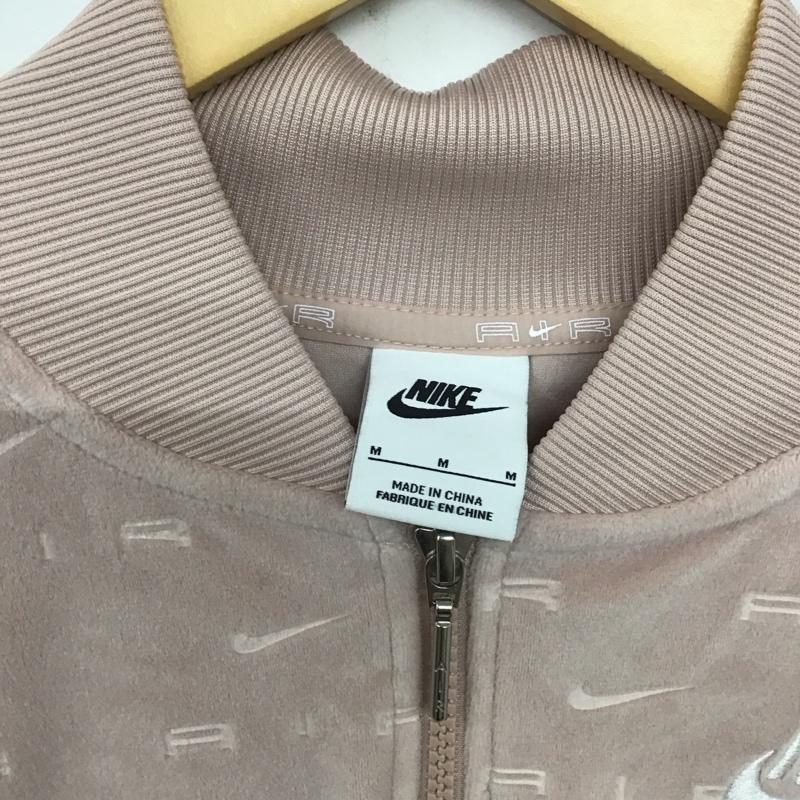 ナイキ NIKE ジャケット、上着 ジャンパー、ブルゾン DD5450-601 ベロア M ロゴ、文字 桃 / ピンク /  レディース USED 古着 中古 10140652