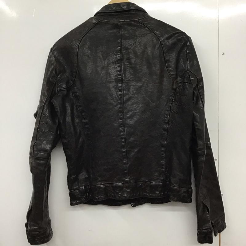 ロウライフ RAWLIFE ジャケット、上着 ジャケット、ブレザー レザージャケット ジップアップジャケット アウター S 無地 茶 / ブラウン /  メンズ USED 古着 中古 10146058
