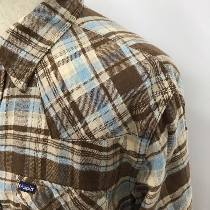 ラングラー Wrangler シャツ、ブラウス 長袖 長袖シャツ チェックシャツ カラーシャツ カジュアルシャツ ポケットシャツ XL チェック マルチカラー / マルチカラー /  メンズ USED 古着 中古 10111628