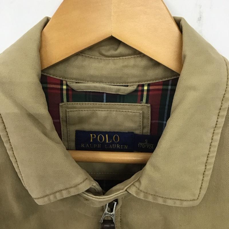 ポロラルフローレン POLO RALPH LAUREN ジャケット、上着 ジャケット、ブレザー ジップアップジャケット アウター 古着 S ロゴ、文字 ベージュ / ベージュ /  メンズ USED 古着 中古 10139707
