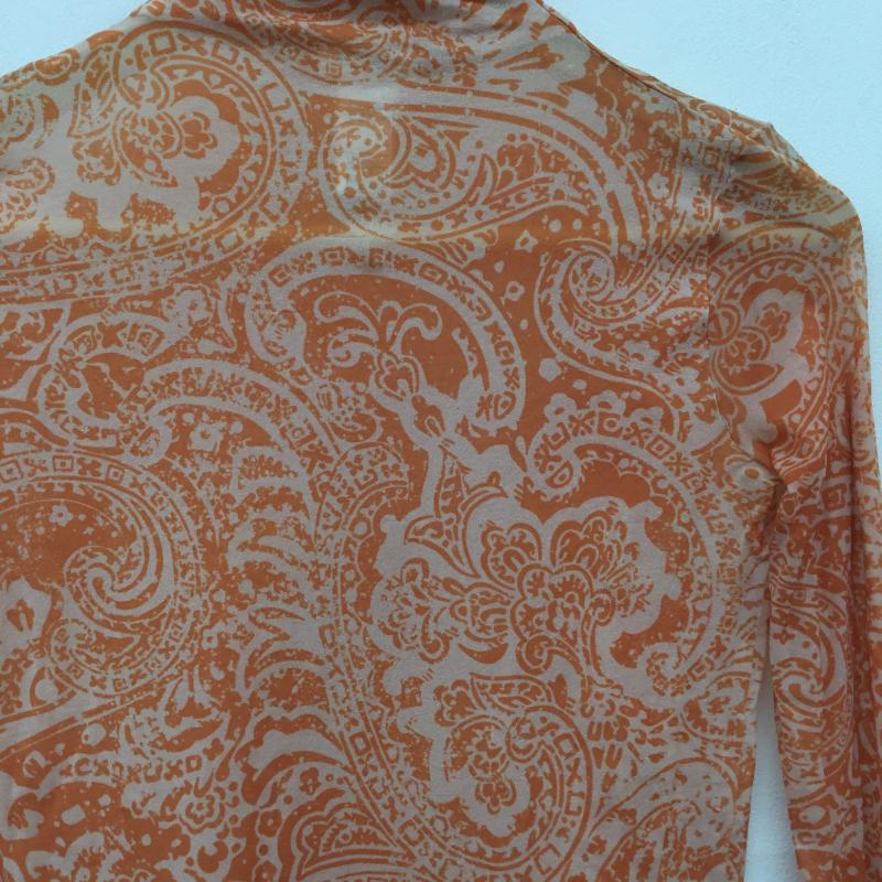 アクネストゥディオズ Acne Studios カットソー 長袖 BEAMS　シアータートルネック S ペイズリー 橙 / オレンジ /  レディース USED 古着 中古 10142217