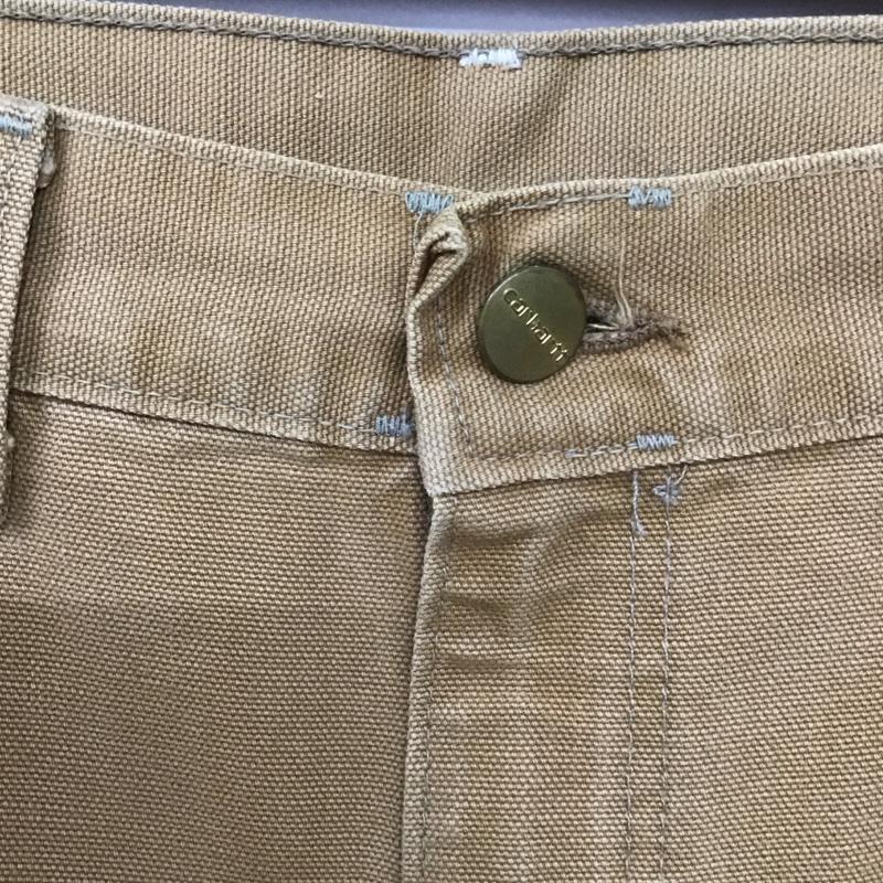 カーハート Carhartt パンツ ワークパンツ、ペインターパンツ ダブルニー 30 ×34 ロゴ、文字 キャメル / キャメル /  メンズ USED 古着 中古 10114032