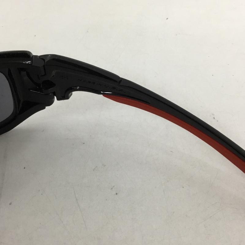 オークリー OAKLEY めがね・サングラス サングラス OO9134-10 SCALPEL ミラーレンズ ワンポイント 黒 / ブラック / X 赤 / レッド /  メンズ USED 古着 中古 10129368