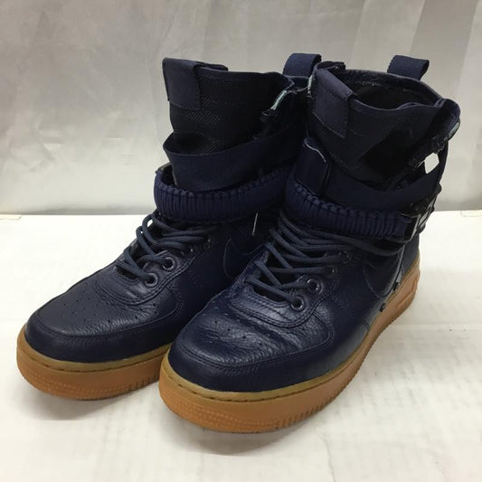 ナイキ NIKE スニーカー スニーカー 864024-400 SF AF1 25cm 25.0cm ロゴ、文字 紺 / ネイビー /  レディース USED 古着 中古 10110161
