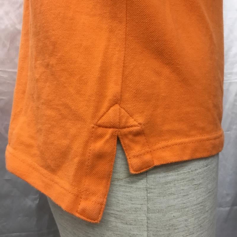 アバクロンビーアンドフィッチ ABERCROMBIE&FITCH ポロシャツ 半袖 半袖ポロシャツ カラーシャツ 半袖カットソー S ロゴ、文字 橙 / オレンジ /  メンズ USED 古着 中古 10115826