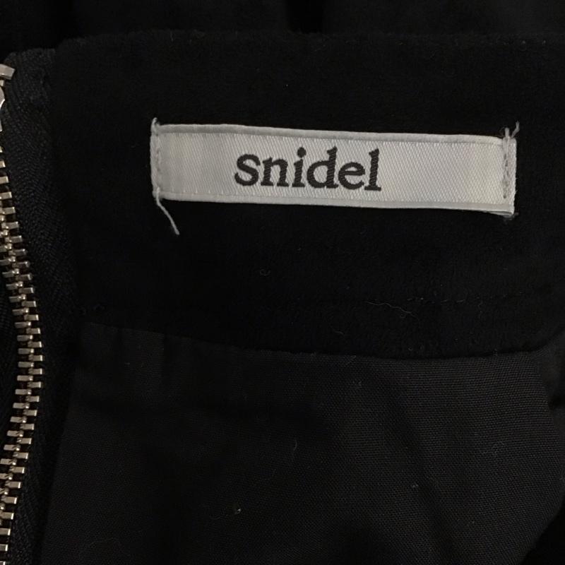 スナイデル SNIDEL スカート ロングスカート SWFS174135 ミドルスエードスカート 0 無地 黒 / ブラック /  レディース USED 古着 中古 10140377