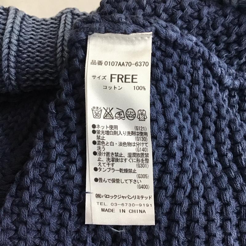 マウジー MOUSSY ニット、セーター 長袖 FREE 無地 インディゴ / インディゴ /  レディース USED 古着 中古 10121376