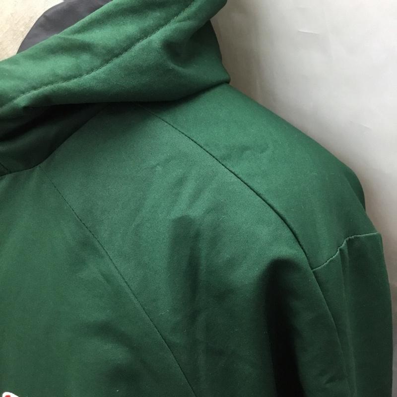 チャンピオン Champion ジャケット、上着 ジャンパー、ブルゾン c3-ns620 WARMERZIPHOODEDJACKET 中綿ジャケット ジップアップジャケット XL ロゴ、文字 緑 / グリーン /  メンズ USED 古着 中古 10112472