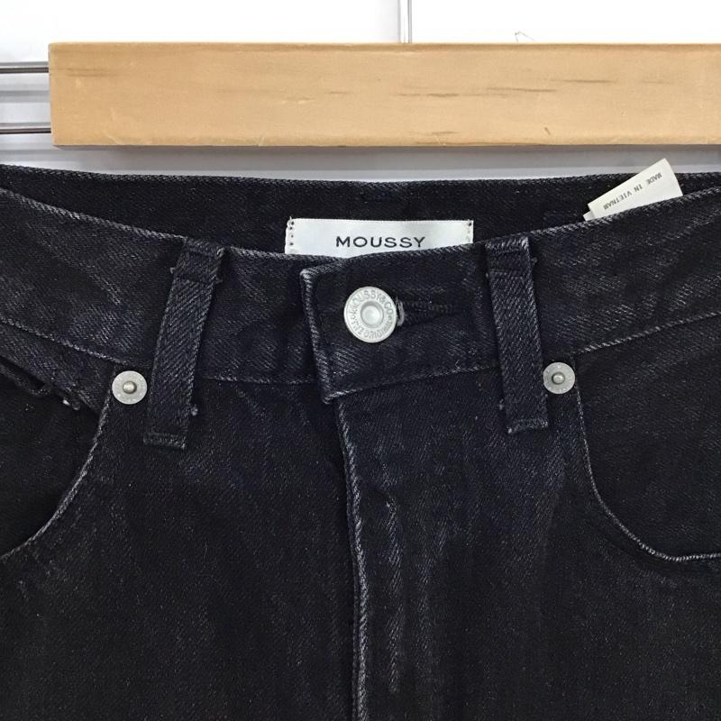 マウジー MOUSSY パンツ デニム、ジーンズ 010faa11-5430 ストレートパンツ 無地 黒 / ブラック /  レディース USED 古着 中古 10149550