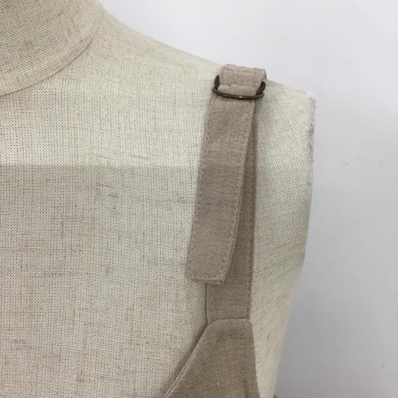 ダブルクローゼット w closet ワンピース ロングスカート 323360 脇プリーツ ジャンスカ 無地 ベージュ / ベージュ /  レディース USED 古着 中古 10117732
