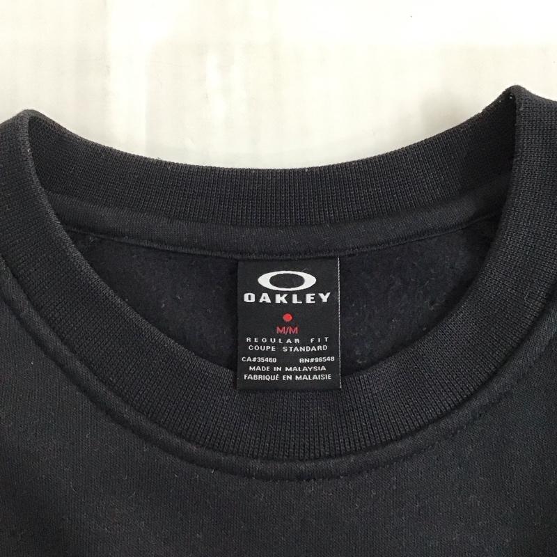 オークリー OAKLEY トレーナー 長袖 461409 スウェット 裏起毛 M ロゴ、文字 黒 / ブラック /  メンズ USED 古着 中古 10123281