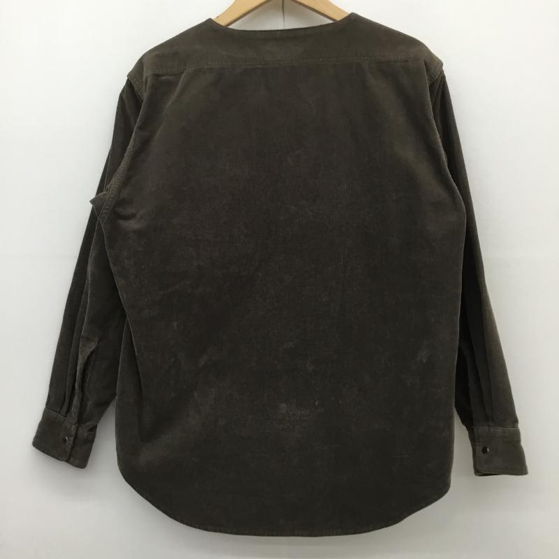 ザ ノースフェイス パープルレーベル THE NORTH FACE PURPLE LABEL シャツ、ブラウス 長袖 NT3758N　CORDUROY NO COLLAR SHIRT　コーデュロイノーカラーシャツ S 無地 カーキ / カーキ /  メンズ USED 古着 中古 10112607