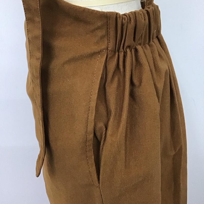 ダブルクローゼット w closet スカート ロングスカート 61112-6 サス付きスカート M 無地 茶 / ブラウン /  レディース USED 古着 中古 10116932