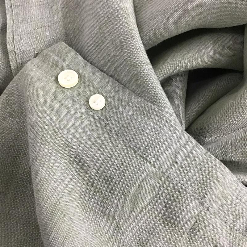 ブルックスブラザーズ BROOKS BROTHERS シャツ、ブラウス 長袖 ボタンダウンシャツ M 無地 カーキ / カーキ /  メンズ USED 古着 中古 10131426