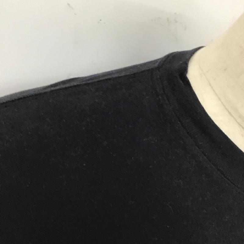 ザノースフェイス THE NORTH FACE Tシャツ 半袖 半袖カットソー プリントTシャツ クルーネックカットソー S ロゴ、文字 黒 / ブラック /  メンズ USED 古着 中古 10119507