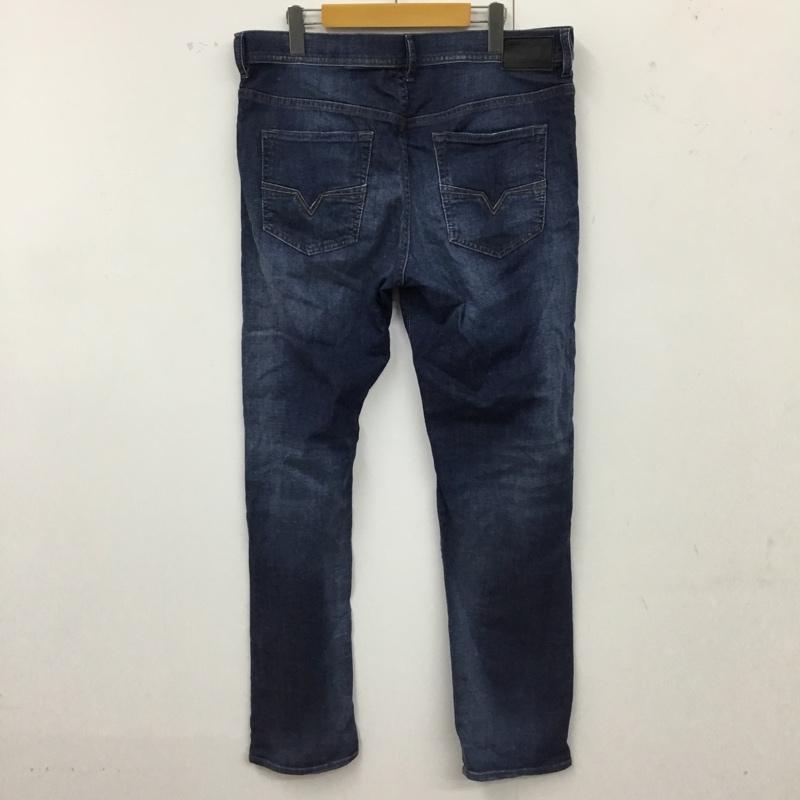 ディーゼル DIESEL パンツ デニム、ジーンズ デニムパンツ ストレートパンツ ストレッチパンツ カジュアルパンツ 34 無地 インディゴ / インディゴ /  メンズ USED 古着 中古 10118700
