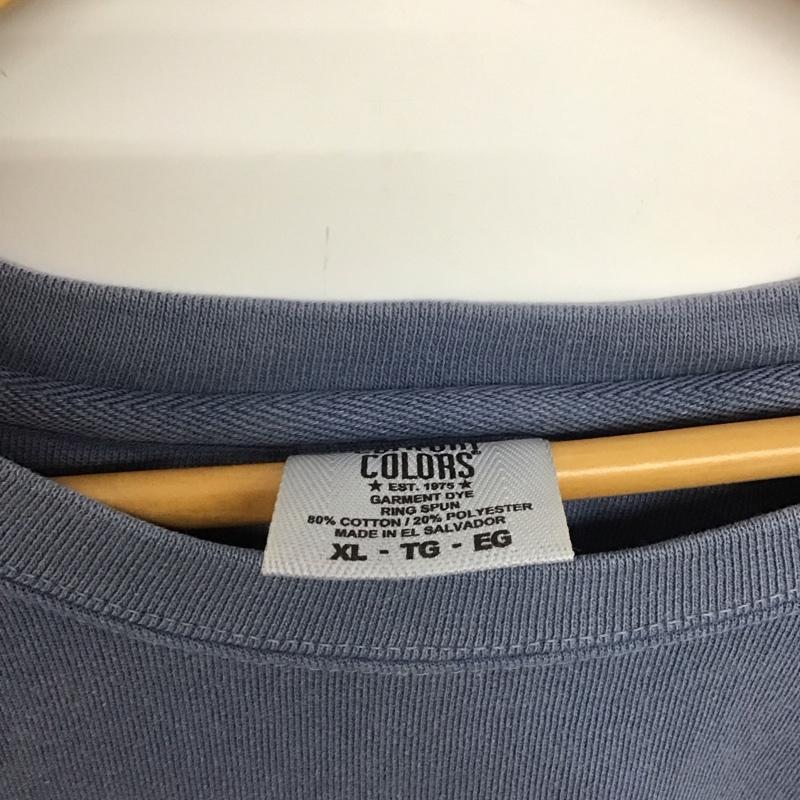 コンフォートカラーズ COMFORT COLORS トレーナー 長袖 長袖トレーナー スウェット クルーネック プルオーバー XL 無地 水色 / ライトブルー /  メンズ USED 古着 中古 10148292