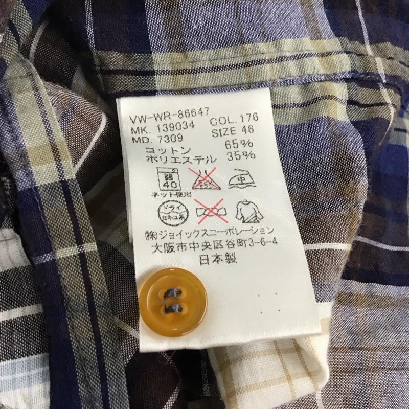ヴィヴィアンウエストウッドマン Vivienne Westwood MAN シャツ、ブラウス 半袖 半袖シャツ チェックシャツ カラーシャツ 46 チェック マルチカラー / マルチカラー /  メンズ USED 古着 中古 10133233